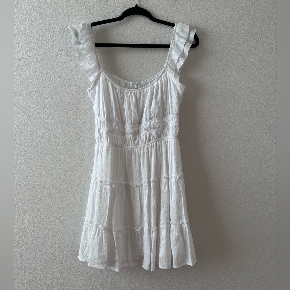Blue Rain Elegant White Dress